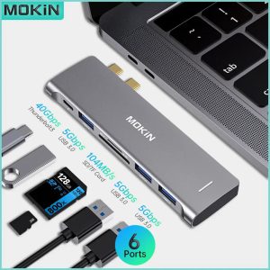 Boostez votre productivité avec une connectivité intelligente : la station d'accueil USB-C MOKiN 6-en-2 pour MacBook Pro/Air M1 M2