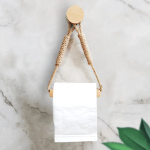 Porte-Rouleau de Papier Toilette en Bois Créatif : L'élégance Naturelle au Service de Votre Intérieur
