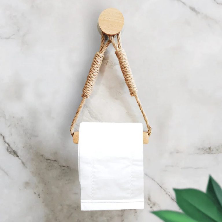 Porte-Rouleau de Papier Toilette en Bois Créatif : L'élégance Naturelle au Service de Votre Intérieur