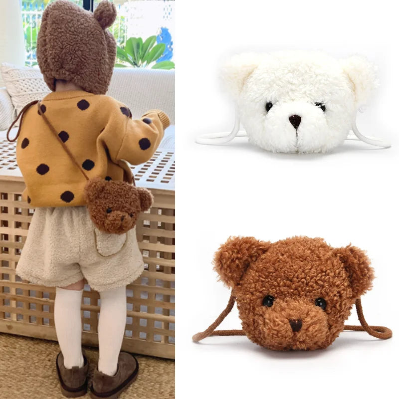 Adoptez la Tendresse : Le Sac Bandoulière Ours en Peluche Kawaii pour des Aventures Mignonnes