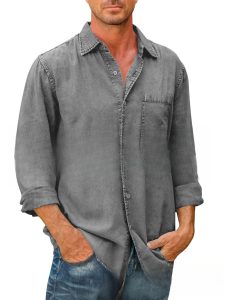 Révélez votre élégance naturelle avec une chemise en denim qui allie confort et polyvalence