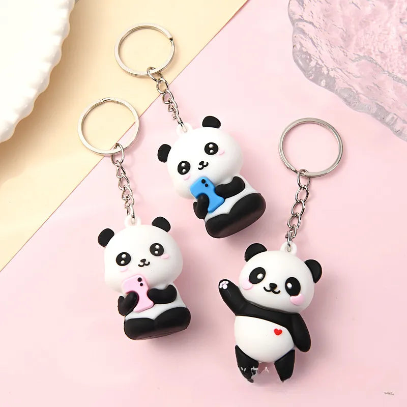 Un Compagnon Adorable au Quotidien : L’Art du Porte-Clés Panda Couple pour Femmes