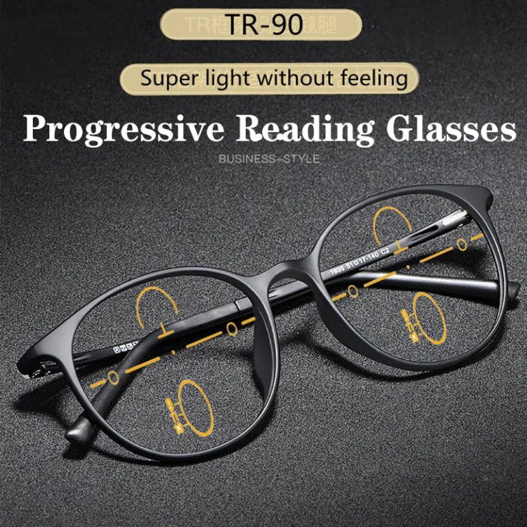 Redécouvrez le plaisir de lire avec style grâce aux lunettes de lecture progressives en titane TR90 anti lumière bleue