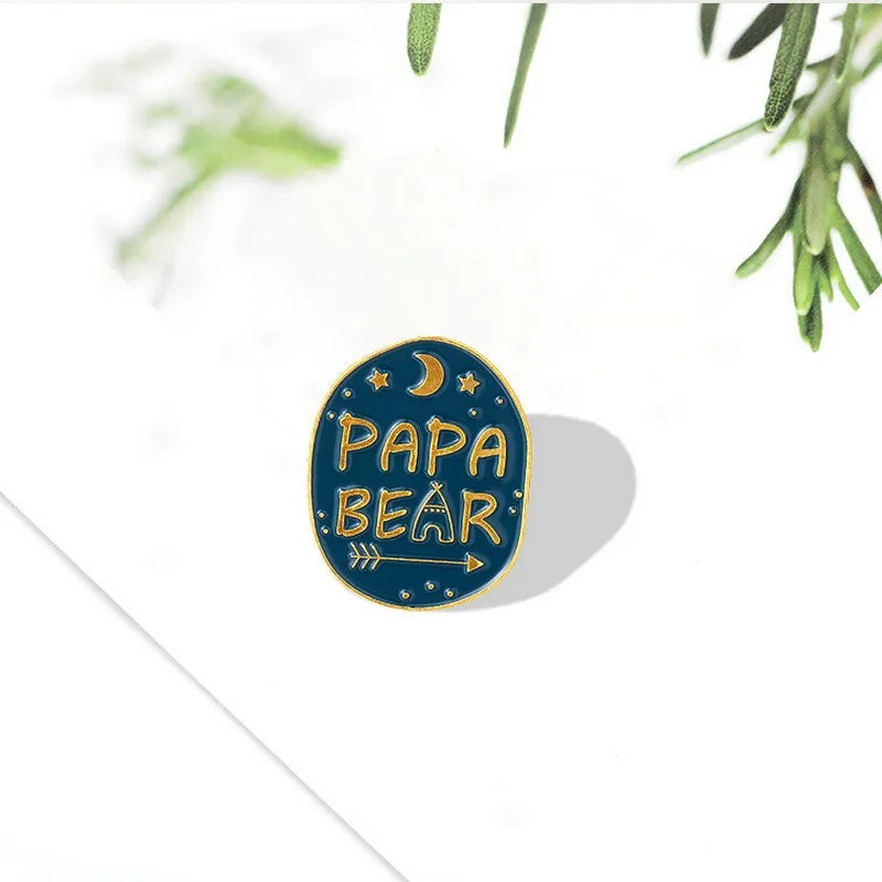 Osez la Tendresse avec Originalité : Les Épingles Émaillées Ours Mama Papa