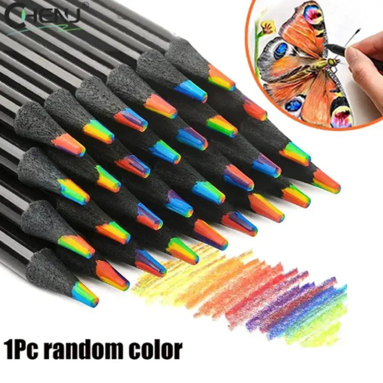 Révélez Votre Talent avec un Crayon Jumbo Innovant à Gradation de Couleurs