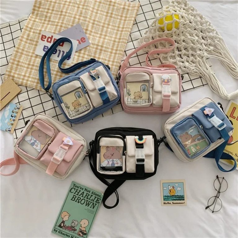 L'élégance en toute transparence : le sac Kawaii style Japonais en nylon qui illumine votre quotidien