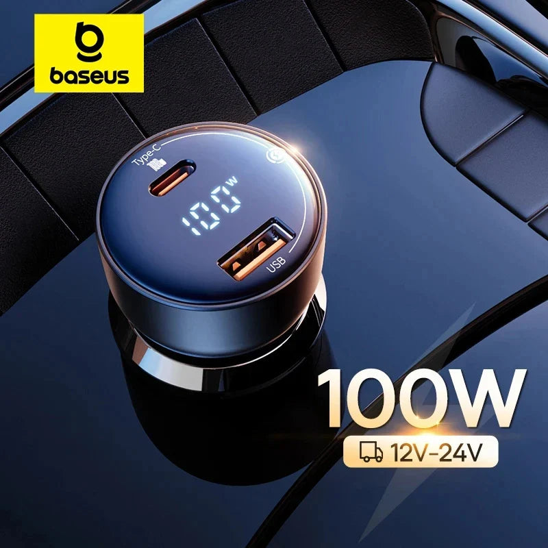 La Révolution de la Recharge Mobile : Découvrez le Chargeur Voiture Baseus 100W PD