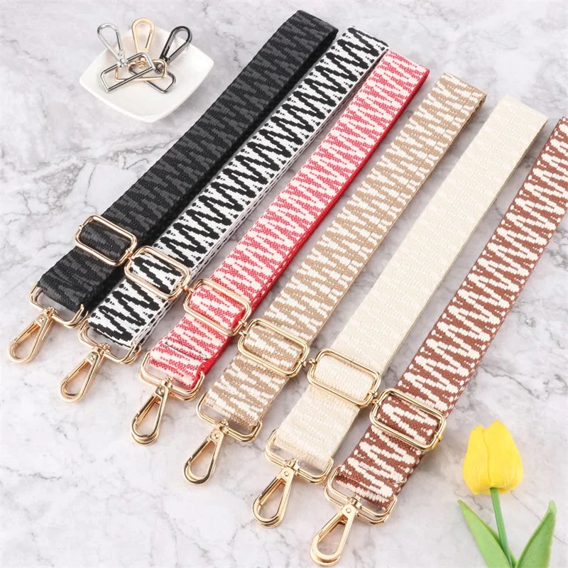 Élégance et Confort au Quotidien : Adoptez la Sangle de Sac Large Réglable en Nylon Toile
