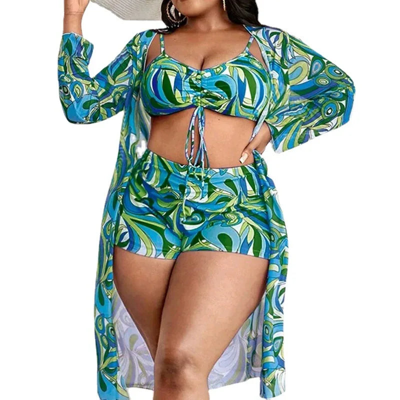 Découvrez l’Élégance et le Confort Estival avec l’Ensemble Maillots Bain Grande Taille - Soutien-Gorge Push-Up