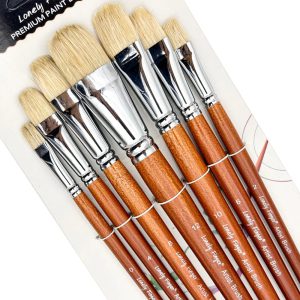 L'art à portée de pinceau : la maîtrise du détail avec l'ensemble Filbert Premium
