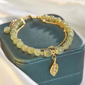 Redécouvrez l’élégance ancestrale avec un Bracelet en Jade Vert Hetian