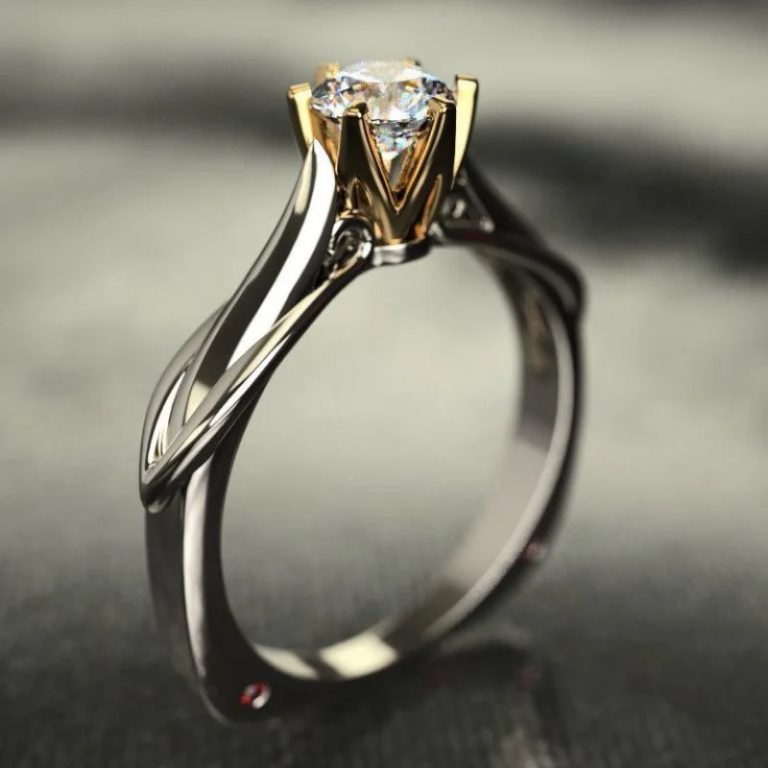 Éclat et Élégance : La Bague en Or 18 Carats avec Moissanite Naturelle, l’Essence du Luxe Nuptial