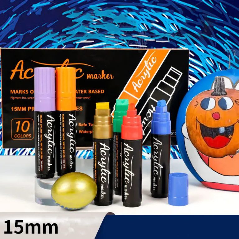 Donnez Vie à Vos Idées Créatives avec cet Ensemble Marqueurs Acryliques DIY Enfant 15mm