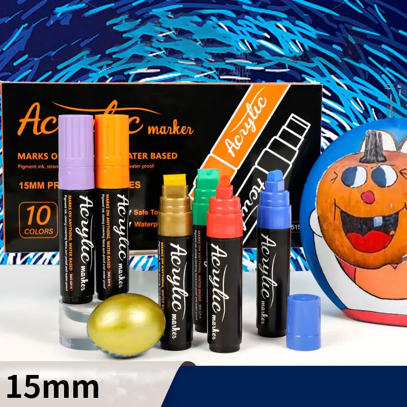 Donnez Vie à Vos Idées Créatives avec cet Ensemble Marqueurs Acryliques DIY Enfant 15mm