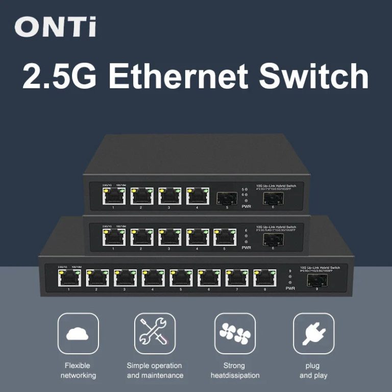 Découvrez la Révolution Réseau avec le Switch Ethernet ONTi 8/5/4 Ports 2.5G