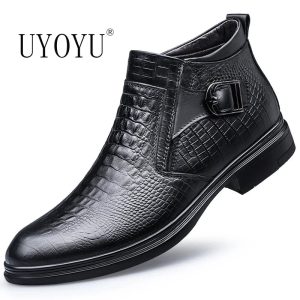 Redéfinissez Votre Style Avec des Bottines en Cuir Véritable