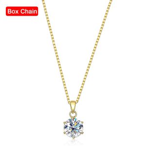Élégance intemporelle : Sublimez chaque moment avec le Collier Pendentif en Moissanite