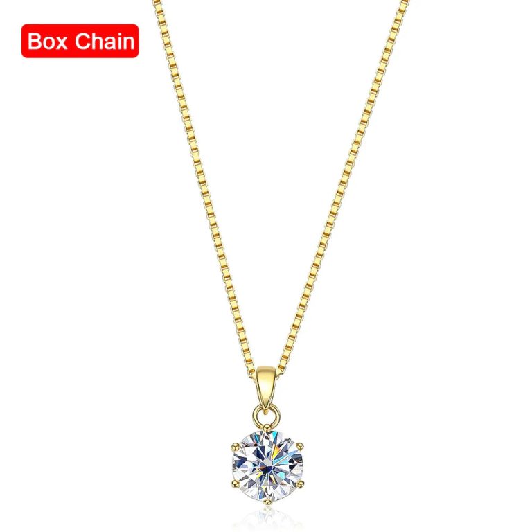 Élégance intemporelle : Sublimez chaque moment avec le Collier Pendentif en Moissanite