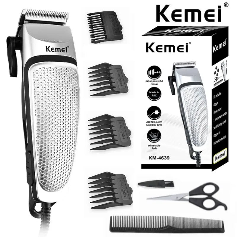 Redécouvrez Votre Style avec la Nouvelle Tondeuse Kemei KM-4639 : La Révolution du Soins Capillaires