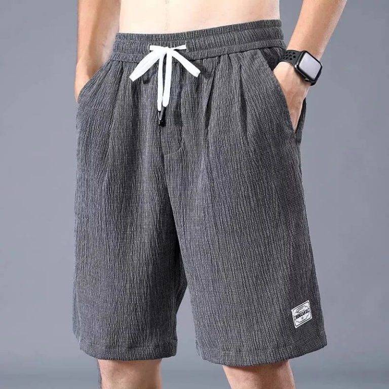 Chic et Confort : L’Essence des Shorts en Soie Glacée pour Hommes XL-XXXL
