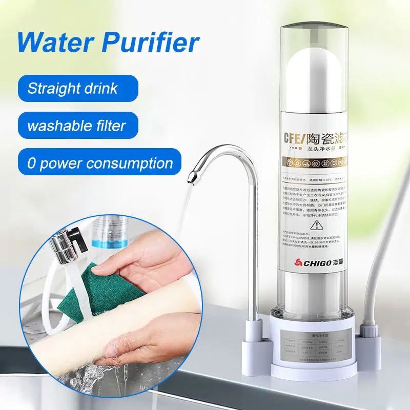Eau Pure au Quotidien : Le Purificateur d'Eau 80L/h à Filtre Céramique Lavable qui Change Tout