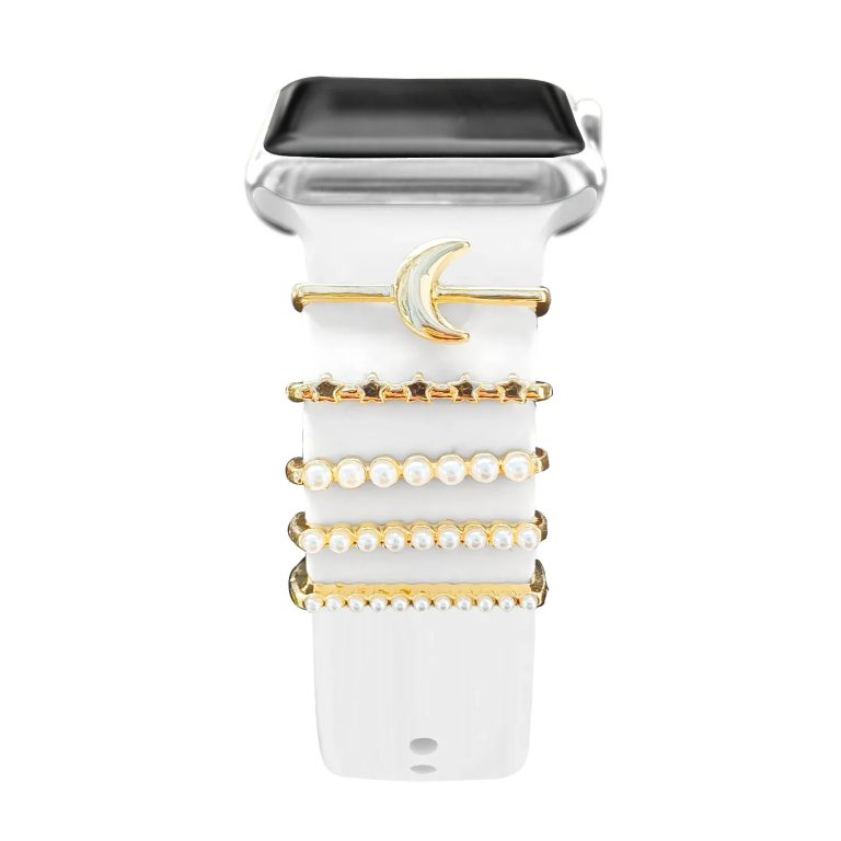 Sublimez Votre Montre : L’alliance Raffinée du Bijou Décoration Bracelet Montre Apple Diamant Zinc 20/22 mm