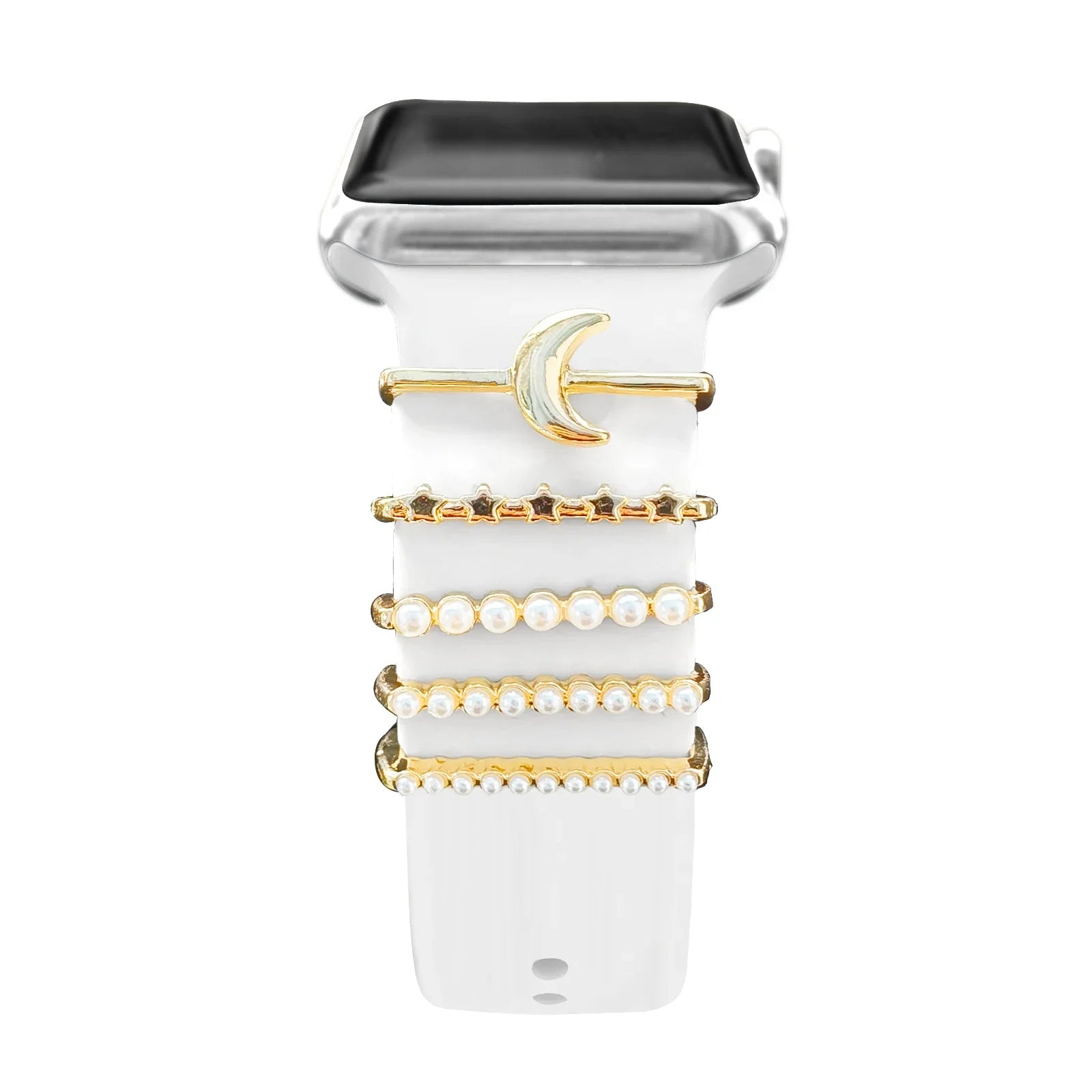 Sublimez Votre Montre : L’alliance Raffinée du Bijou Décoration Bracelet Montre Apple Diamant Zinc 20/22 mm