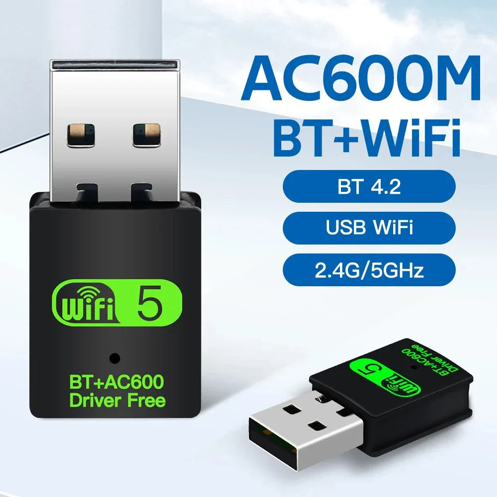 Boostez votre connectivité avec l’adaptateur USB WiFi Bluetooth 2 en 1 – 600Mbps