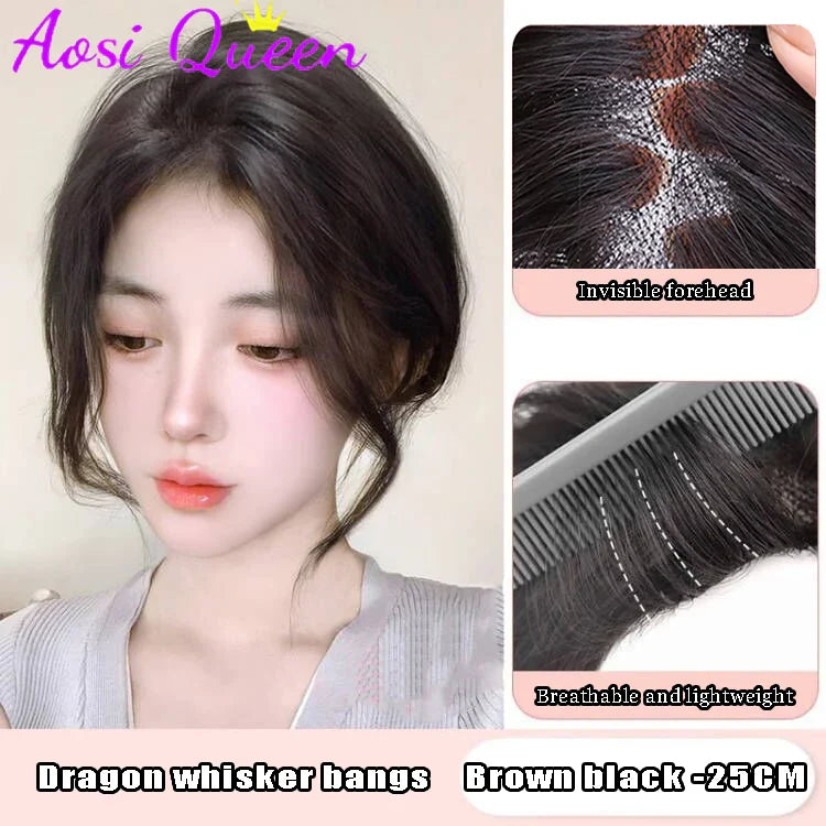 Révélez Votre Style Instantanément avec l'Extension de Frange Synthétique AOSI