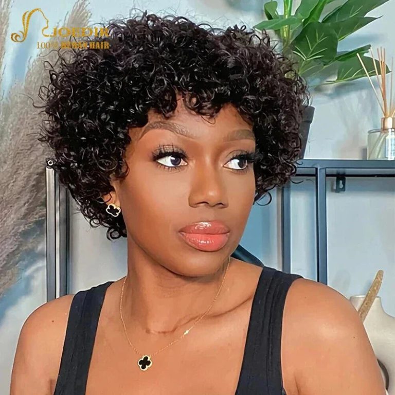 Adoptez le Glamour Naturel avec la Perruque Cheveux Humains Bouclés Afro Joedir