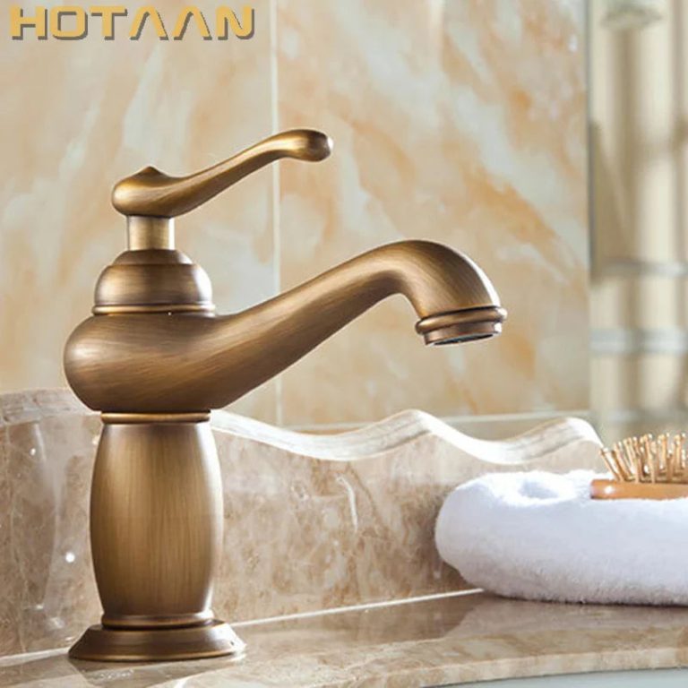 Robinet de Lavabo en Laiton Antique Bronze : L'élégance Européenne pour une Salle de Bain Prestigieuse