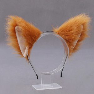 Adoptez un style félin et rusé : Le serre-tête mignon aux oreilles de chat et renard pour un look inoubliable