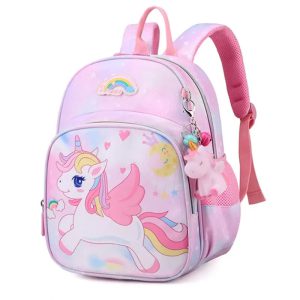Découvrez le Sac à Dos Licorne Rose Cartoon, l’allié enchanteur pour égayer les journées de votre enfant