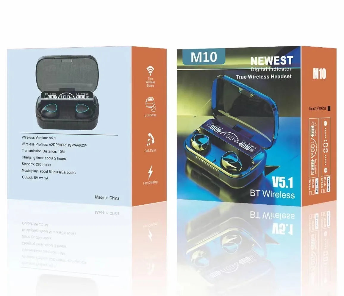 Plongez dans une expérience sonore inédite avec ces écouteurs Bluetooth 5.1 9D stéréo étanches