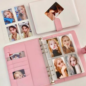 Sublimez Vos Photocartes avec Élégance – Le Classeur A5 en Cuir PU Couleur Bonbon Kpop