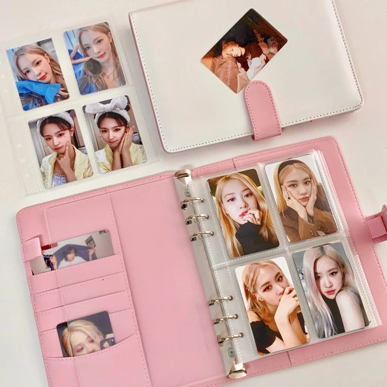 Sublimez Vos Photocartes avec Élégance – Le Classeur A5 en Cuir PU Couleur Bonbon Kpop