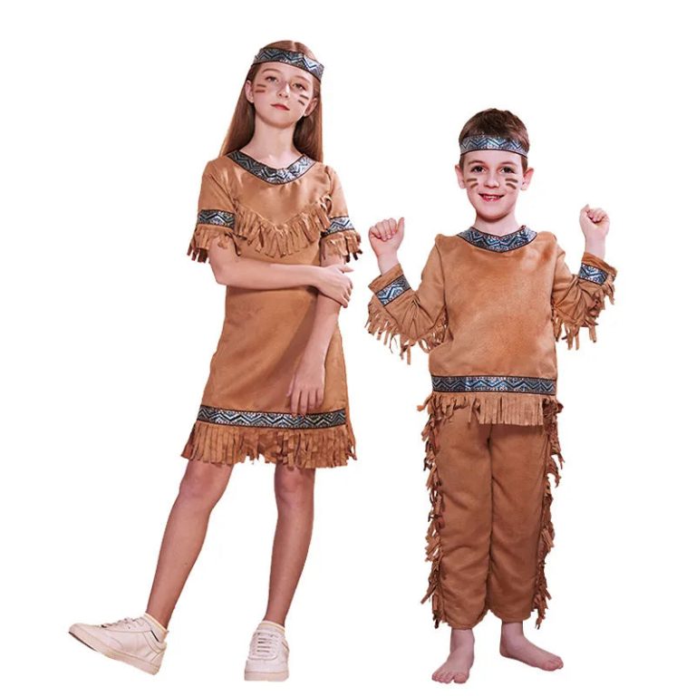 L'Aventure en Costume Indien pour Enfants : Un Déguisement Unisexe qui Réinvente l'Imaginaire Festif