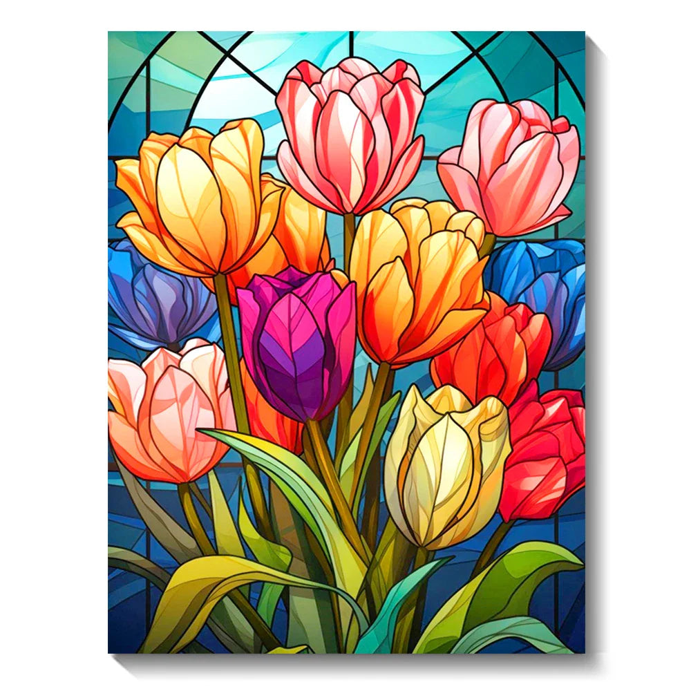 Révélez Votre Art Intérieur avec le Kit Peinture Diamant 5D Tulipe