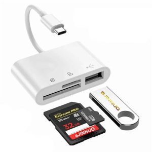 Connectivité Réinventée : L'Adaptateur Carte Mémoire Type-C 3-en-1 USB 3.0, Votre Compagnon Technologique Indispensable