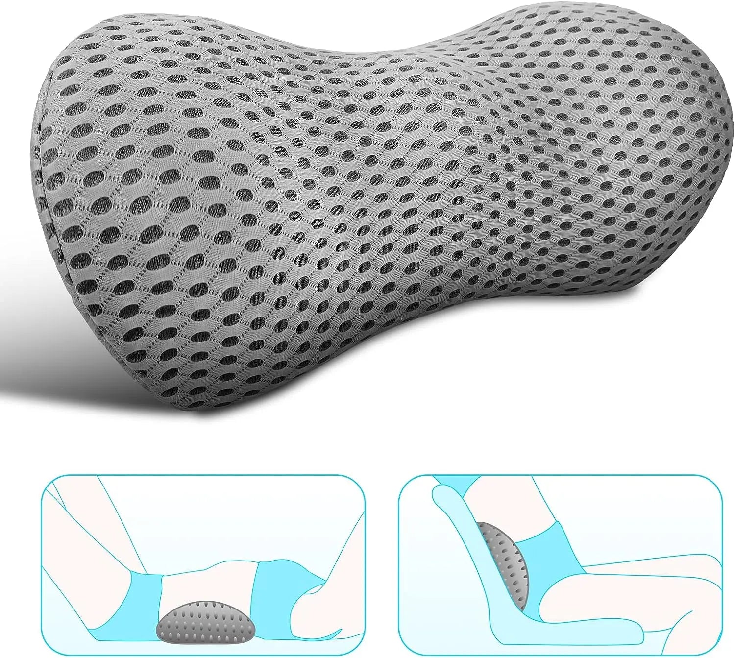 Redécouvrez le Confort: L'Art de Bien Soutenir Votre Dos avec le Coussin Lombaire Ergonomique Mémoire 4D