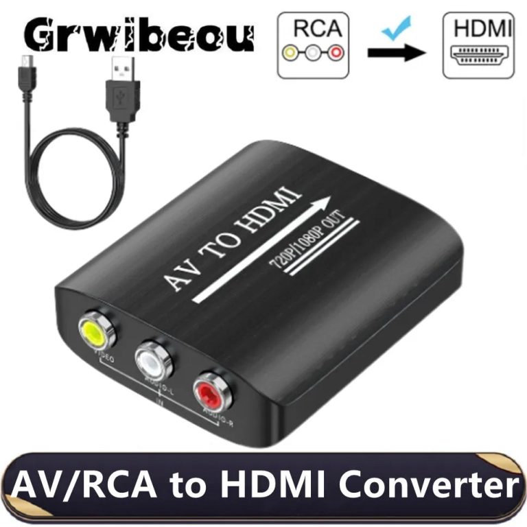 Réinventez votre expérience multimédia avec la conversion AV vers HDMI en qualité 1080P