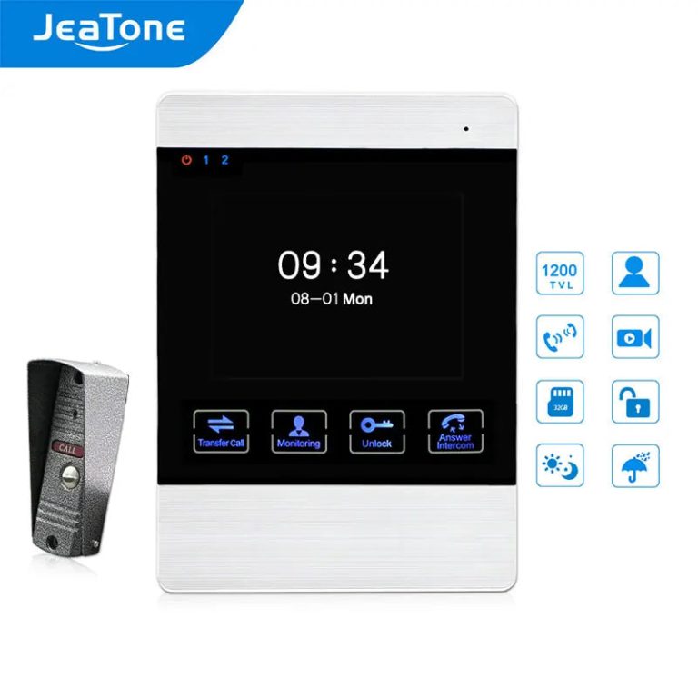 Renforcez la Sécurité de Votre Domicile avec le Système Interphone Vidéo JeaTone 4 Pouces