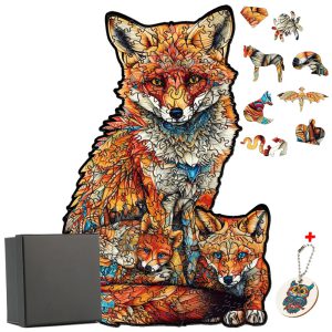 Le Puzzle en Bois Animal Renard : Un Voyage Ludique et Éducatif au Cœur de la Nature