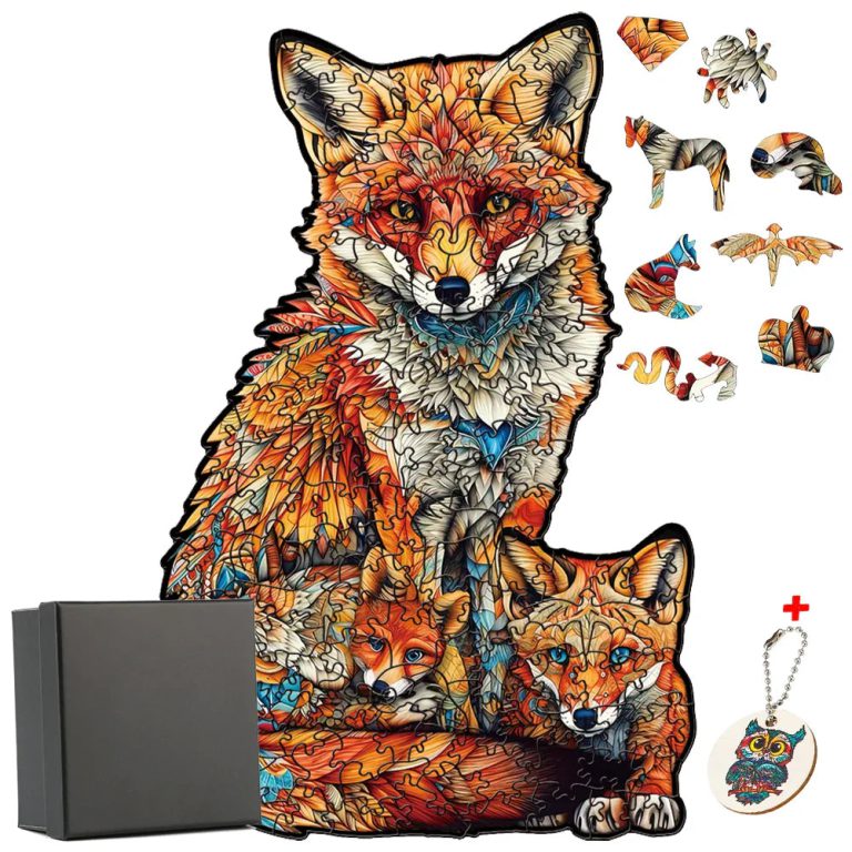 Le Puzzle en Bois Animal Renard : Un Voyage Ludique et Éducatif au Cœur de la Nature