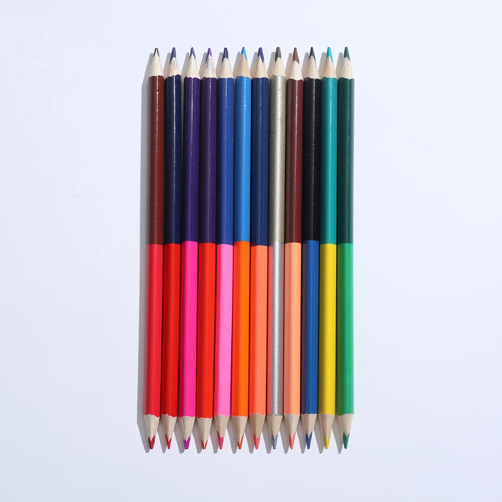 Nouveaux horizons créatifs avec le lot de crayons de couleur à double tête