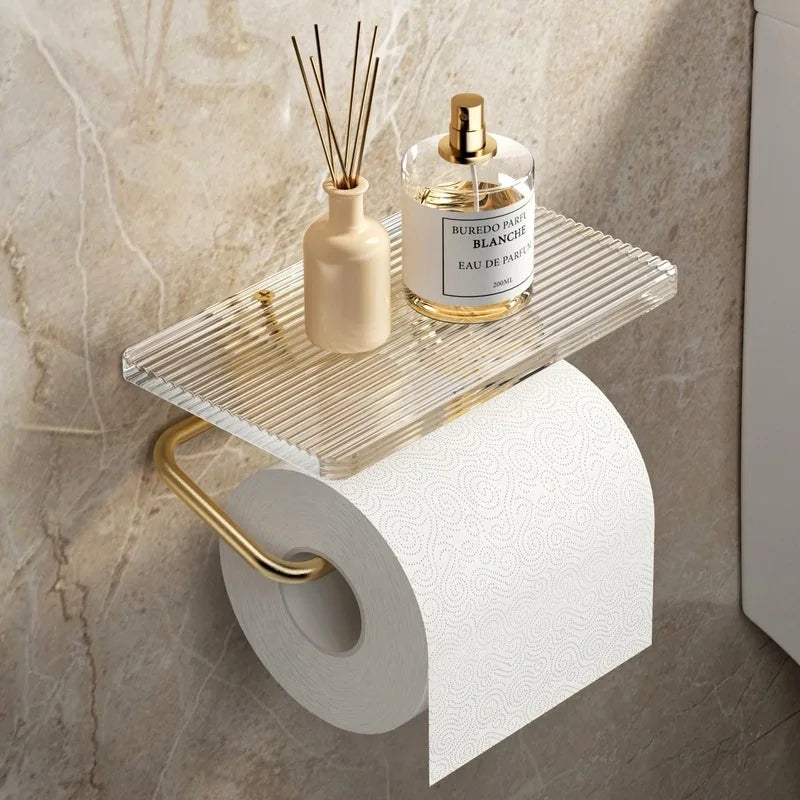 L’élégance ultime : redéfinir votre salle de bain avec un porte-rouleau de papier toilette en or