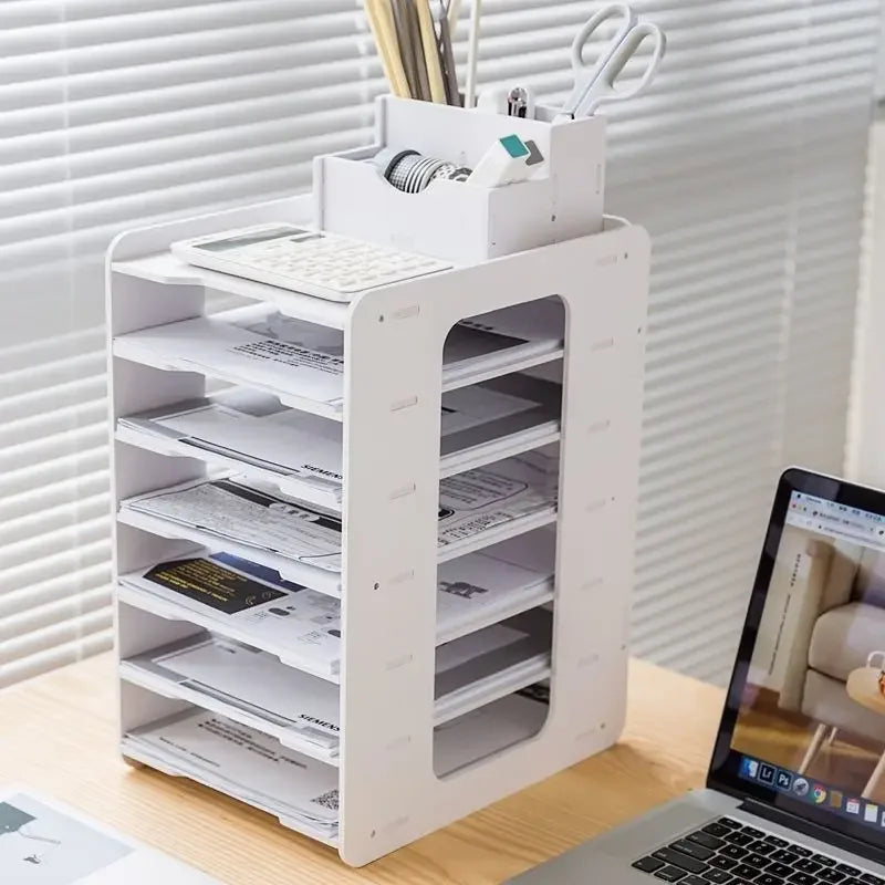 Simplifiez votre quotidien de travail avec un organisateur bureau étanche multifonction à 5 niveaux
