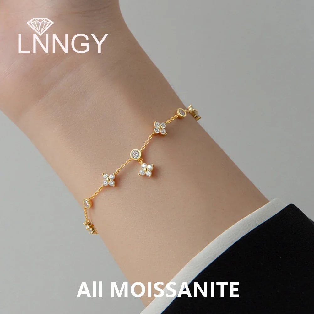 L'élégance intemporelle du bracelet Moissanite Lnngy : un bijou raffiné pour sublimer votre style