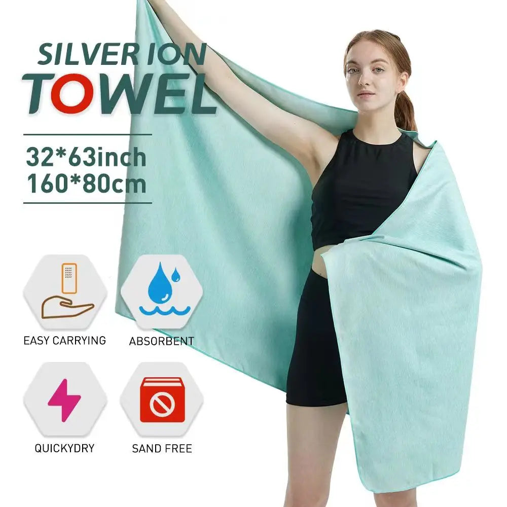 Révolutionnez vos séances de sport avec la serviette en microfibre à séchage rapide et ions d’argent