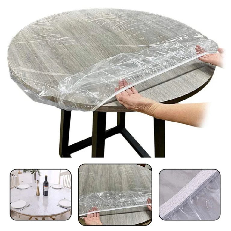 Élégance et Protection Inégalées : La Nappe Ronde en PVC Transparent qui Révolutionne Vos Repas